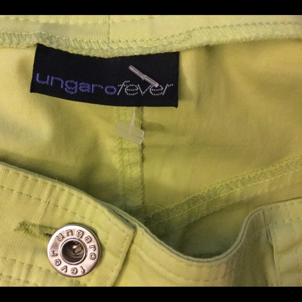Ungaro skirt - lime green and kicky!